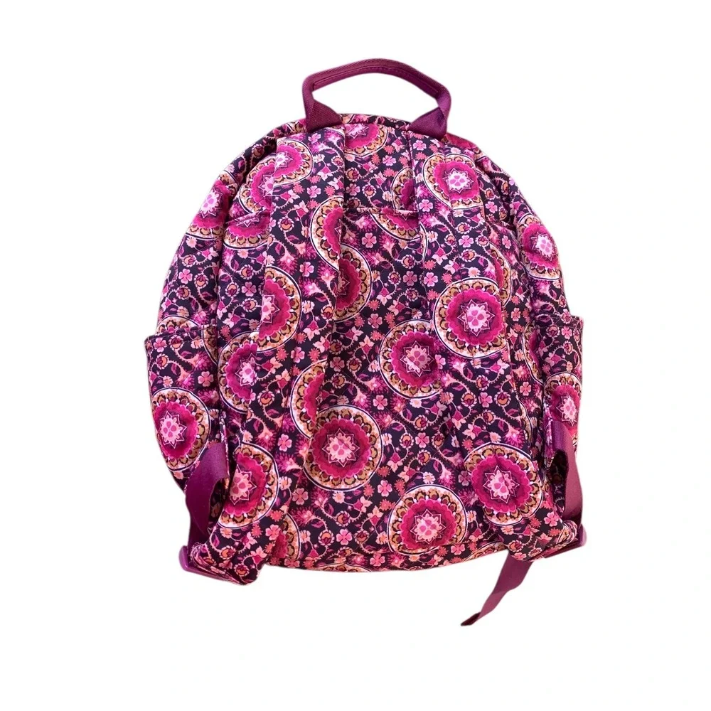 Vera‎ Bradley Small Backpack Floral Pink Purple Mandala Pattern